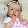 [Heartbeat💖 & Sound🔊] Realistic Reborn Baby Toddlers Girl Ellis 20'' Lifelike Awake Reborn Baby Doll with Painted Hair - RBBI-Myrebornbabydoll&reg; Myrebornbabydoll&reg;