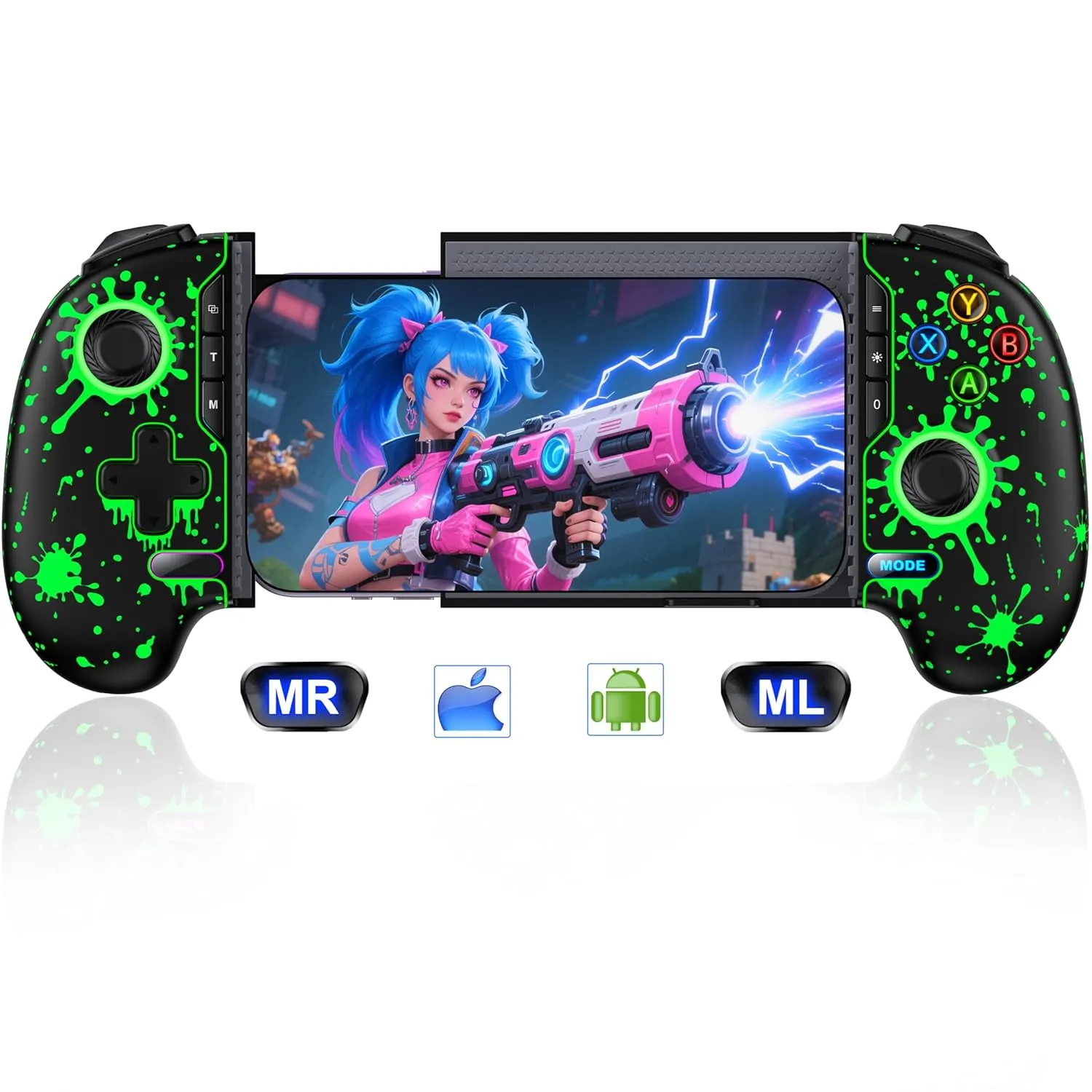 Wireless Phone Controller for iPhone/Android with Hall Joystick/Trigger ...