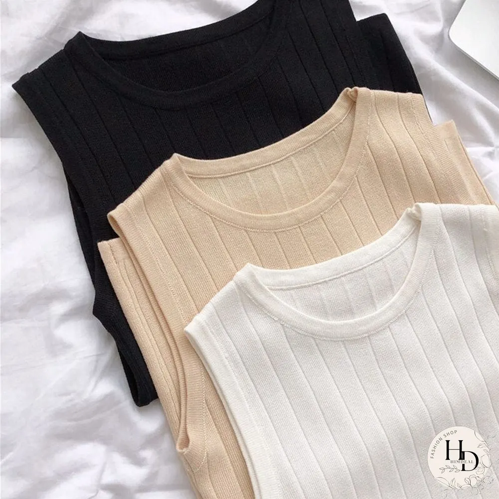 Christmas Gift Womens Tank Top White Striped Summer Top Elasticity Womens Clothing