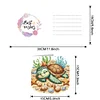 uk.everydayedeals 6Pcs DIY Diamond Painting Greeting Card - Turtle Family