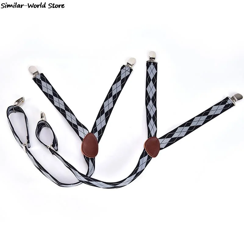 Mens Y Shape Adjustable Elastic Shirt Holders Straps Sock Non-slip Clamps Leg Suspenders Fashion Shirt Stays Garters