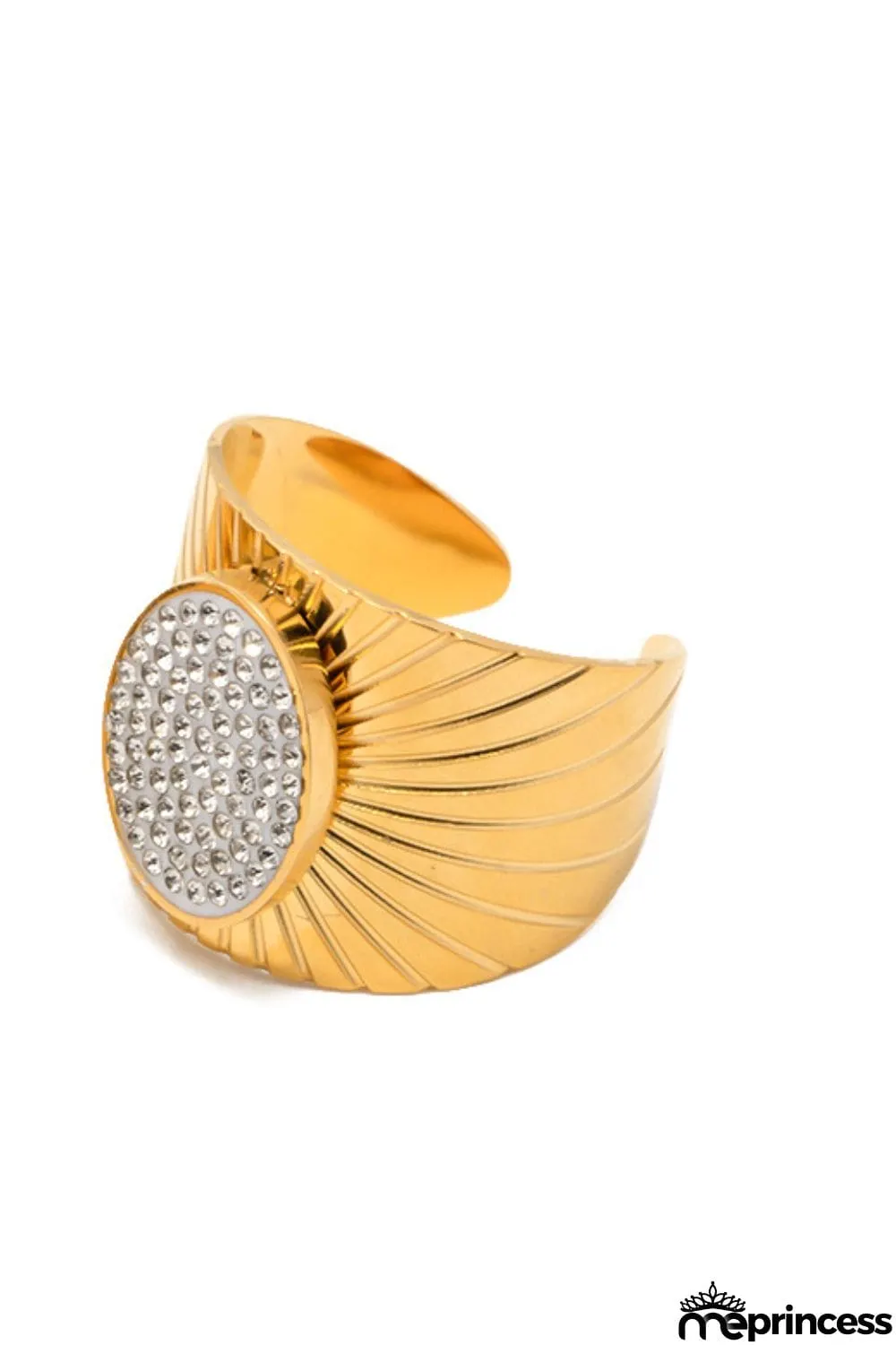 Wide Band Stainless Steel Open Ring
