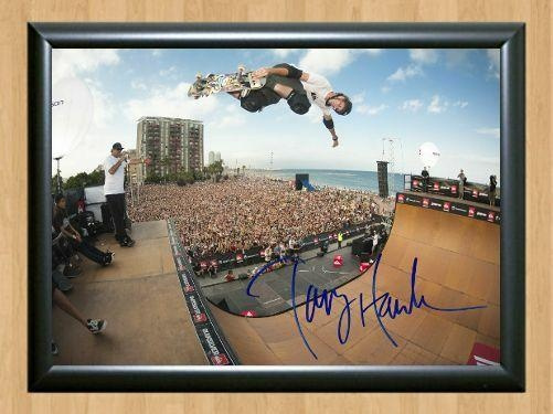 Tony Hawk Skateboad Skate Skater Hawks Signed Autographed Photo Poster painting Poster Print Memorabilia A3 Size 11.7x16.5