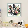 Flower High Heels-11CT Stamped Cross Stitch 40*40cm/15.75*15.75in