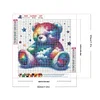 Diamond Painting-DIY Full Round Drill Rainbow Bear