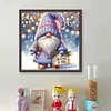 (Stamped/Counted) Christmas Gnome - 11CT Cross Stitch 40*40cm/15.75*15.75in