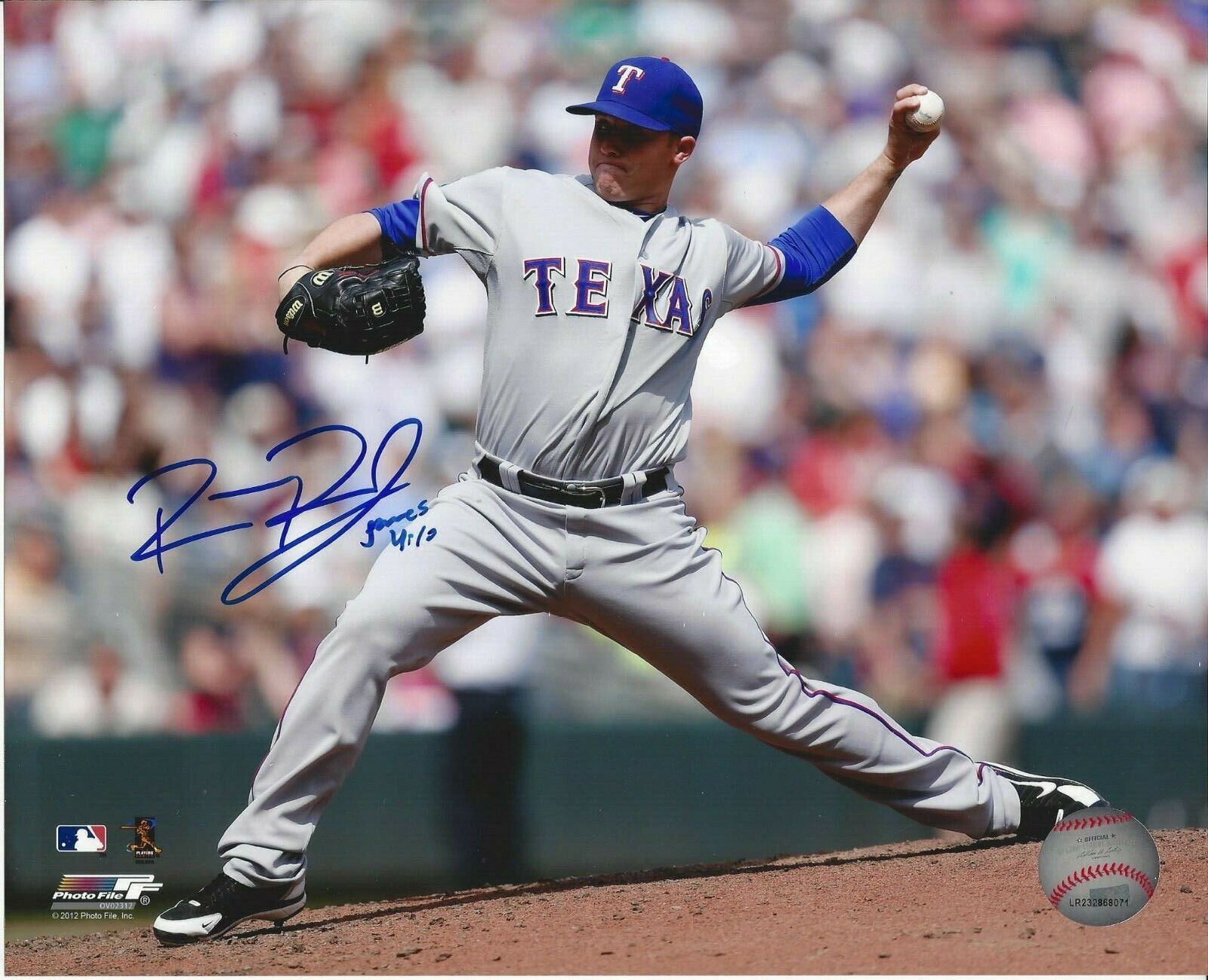 Robbie Ross autographed 8x10 Texas Rangers#S575