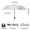 Reflective Travel Umbrella, Rainproof, Windproof, Automatic Opening And Closing Folding Umbrella, Changes Color When Exposed To Water, Sturdy Fiberglass Frame, Unisex Compact Umbrella