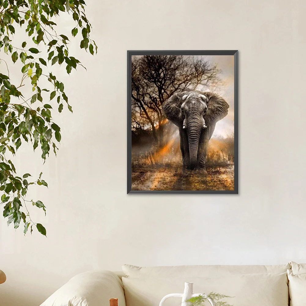 Diamond Painting - Full Round Drill - Elephant(Canvas|30*40cm)