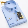 High-end business casual solid color no-iron anti-wrinkle shirt