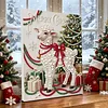 Christmas Lamb 5D DIY Round Special Shaped Pearl Partial Drill Diamonds Dots Gem Art Kits with Wooden Frame Diamond Dots Paintings 30x40cm Diamonds Paintings Gem Art for Adults Beginners Home Decor