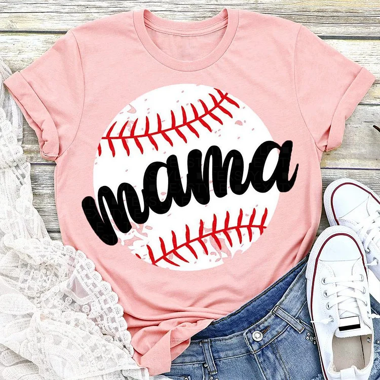 AL™ Baseball Mama T-shirt Tee --Annaletters