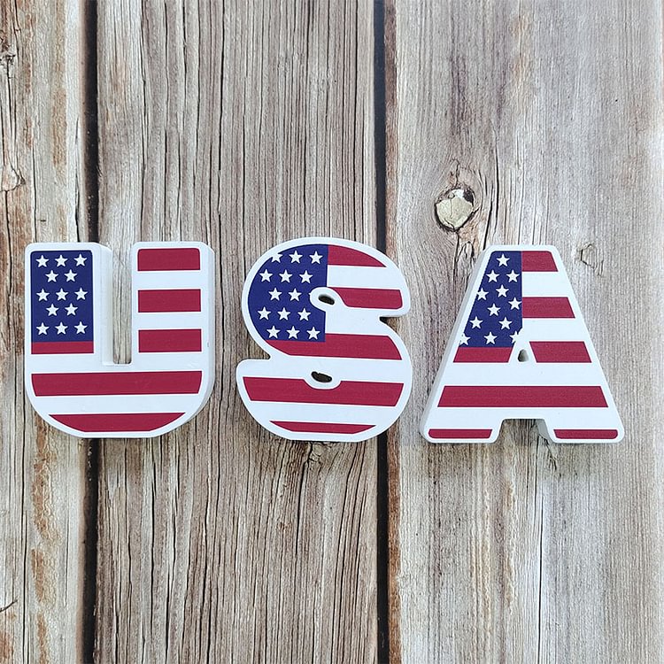 Wooden American Independence Day Decorations