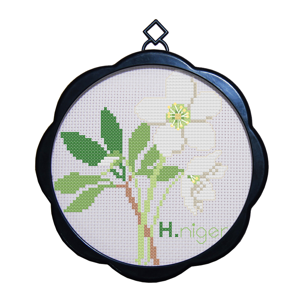 

Flower - 11CT Stamped Cross Stitch - 17*17CM (With Frame), 501 Original