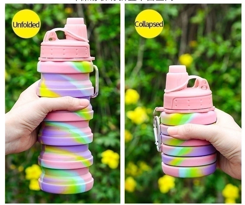 Fashion Camouflage Silica Gel Water Bottles