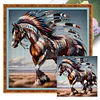 Indian Horse - 11CT Stamped Cross Stitch - 40*40cm - Animal