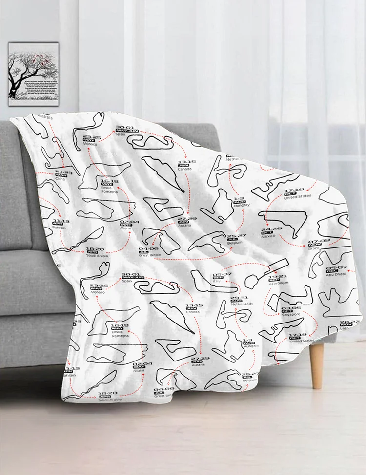 Formula One Racing F1 Blanket