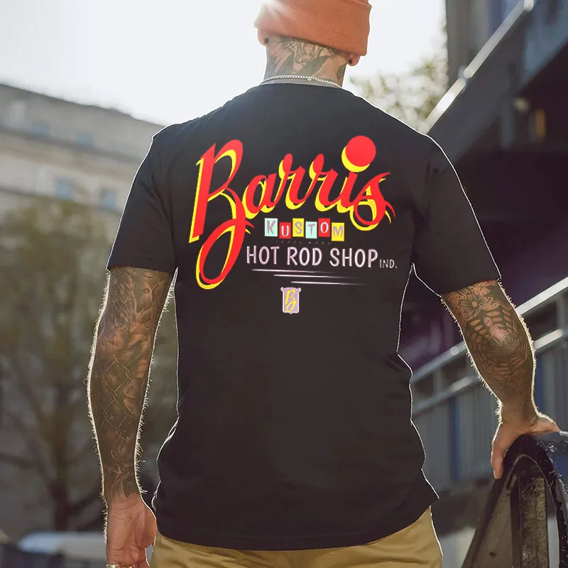 BARRIS KUSTOM HOT ROD SHOP Print Men's T-shirt