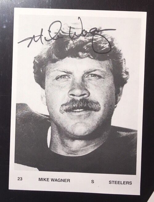 Mike Wagner AUTOGRAPH PITTSBURGH STEELERS Hand Signed 5x7 Photo Poster painting Rare