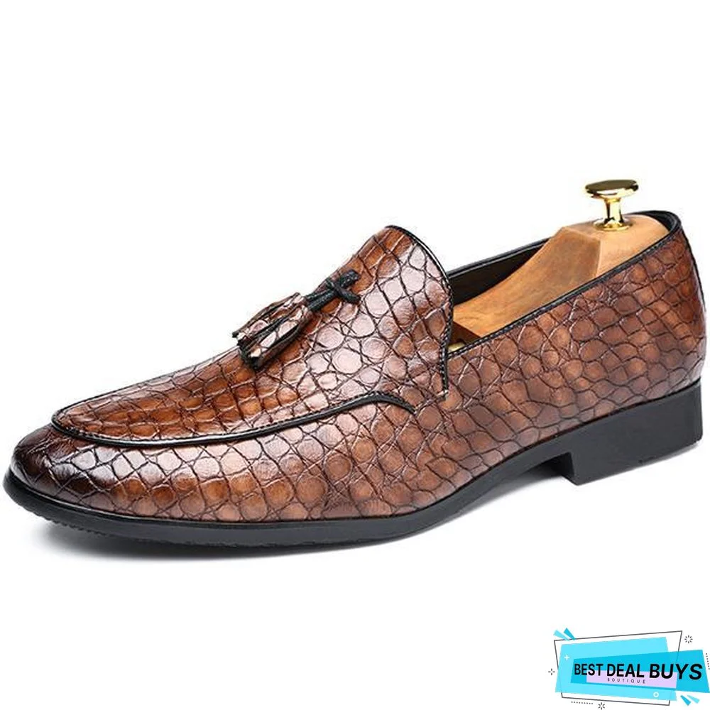 Men Dress Shoes Luxury Fashion Lace-up Oxford Shoes Top Brand Design