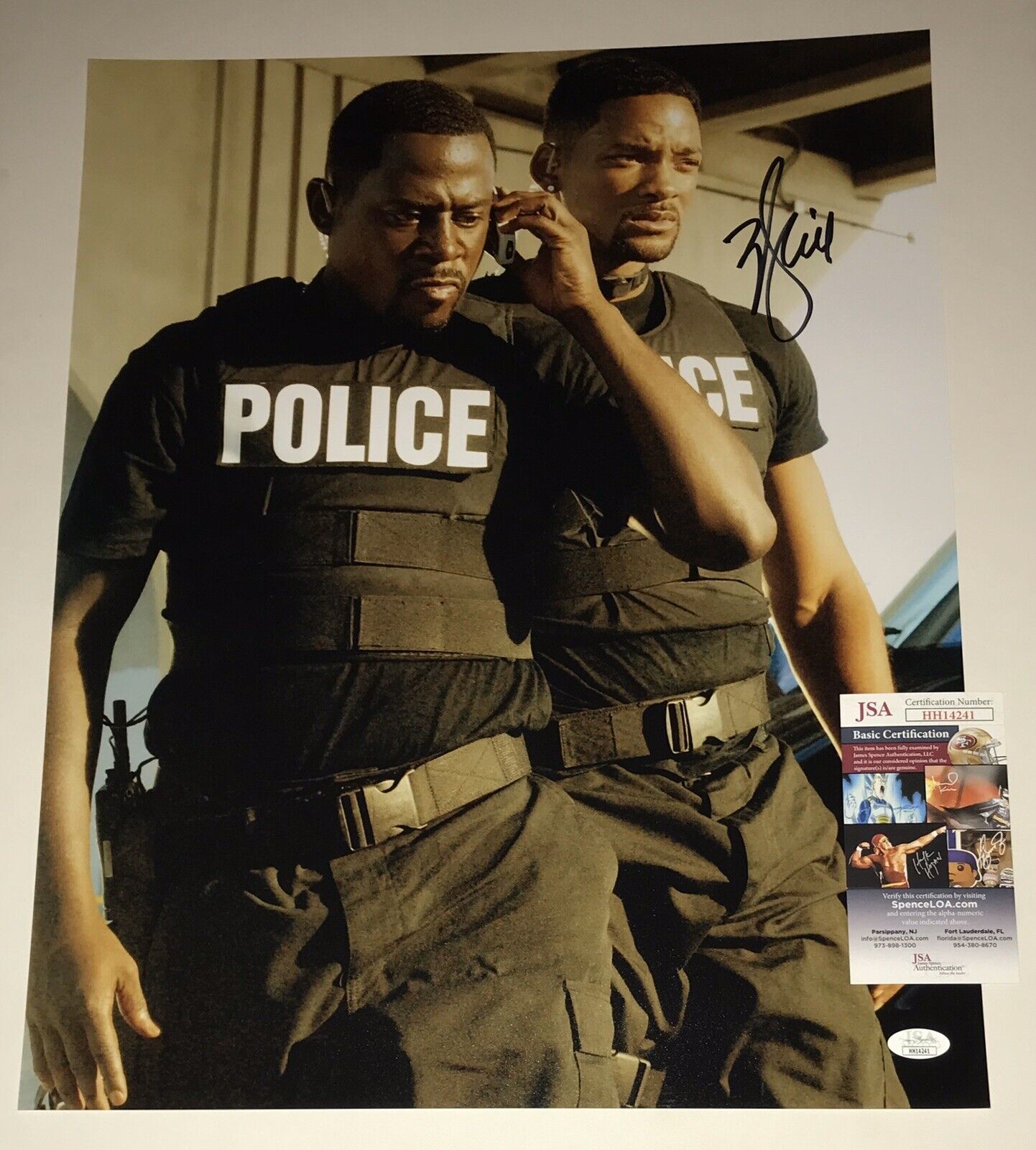 Will Smith Hand Signed 16x20 Bad Boys 2 Authentic Autograph Fresh Prince JSA COA