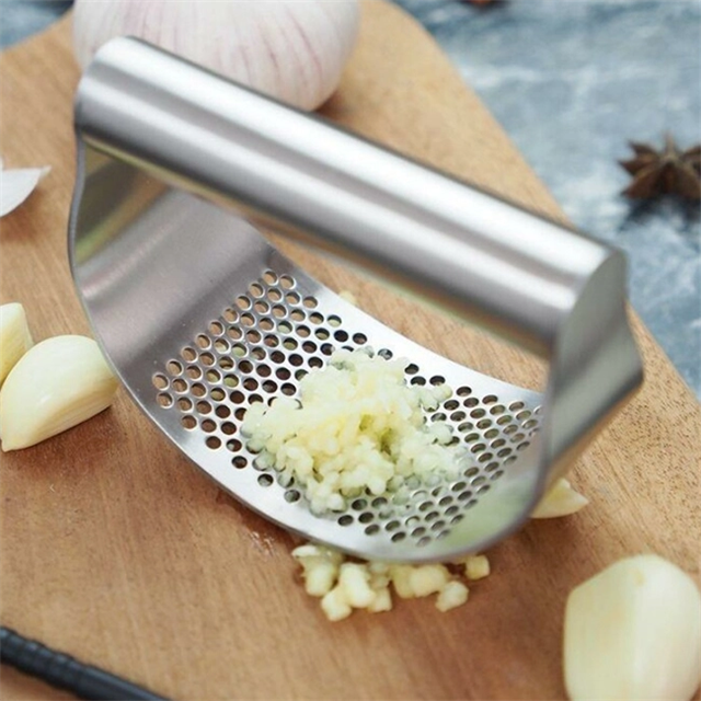 Stainless Steel Garlic Presser