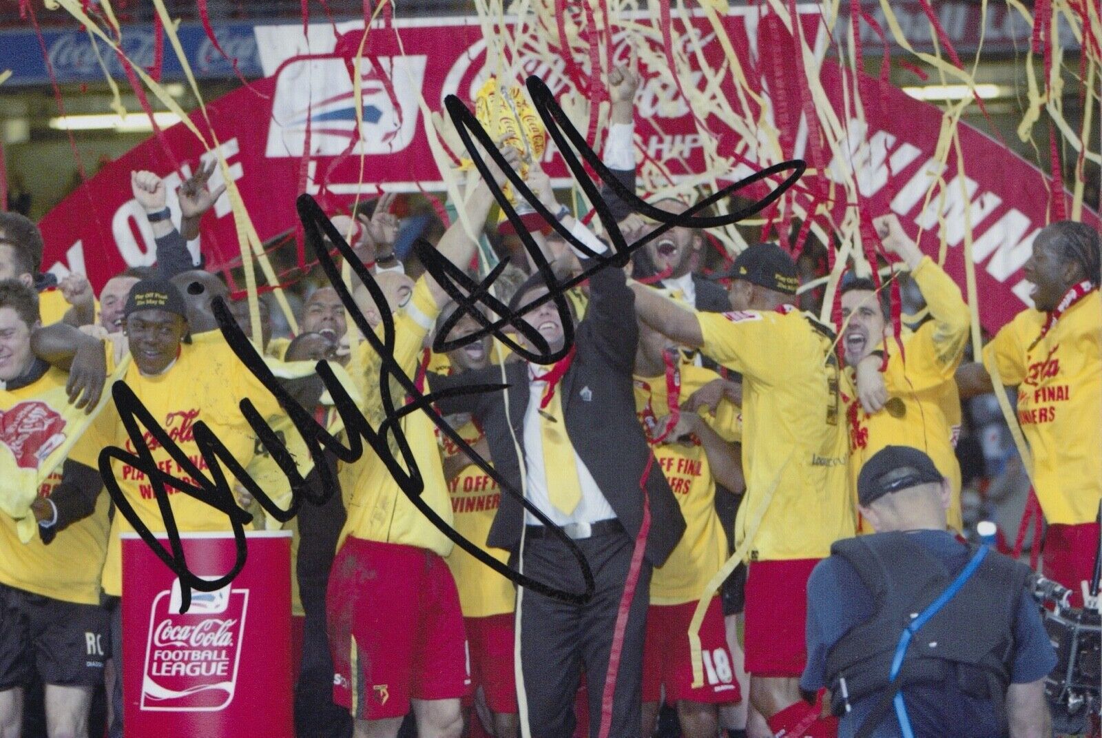 AIDY BOOTHROYD HAND SIGNED 6X4 Photo Poster painting - FOOTBALL AUTOGRAPH - WATFORD.