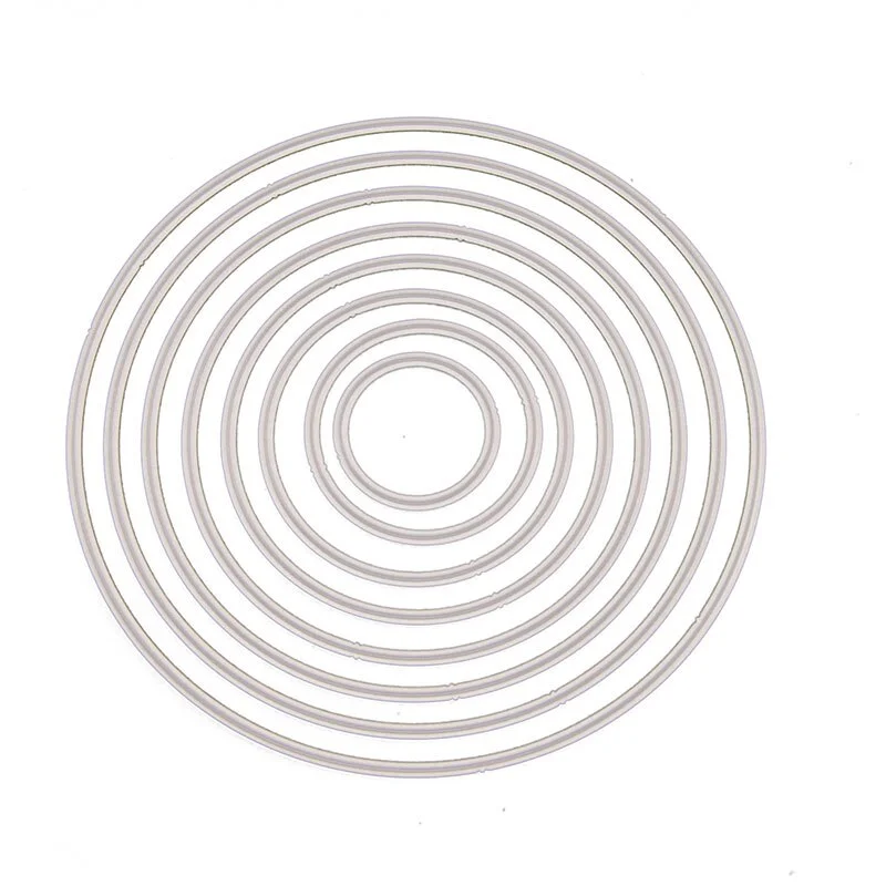 8pcs Round Circle Metal Cutting Dies Stencil New 2020 for DIY Scrapbooking Craft Dies Cut Decor Photo Cards