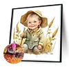 Diamond Painting -DIY Round Drill Farm Cowboy Kids
