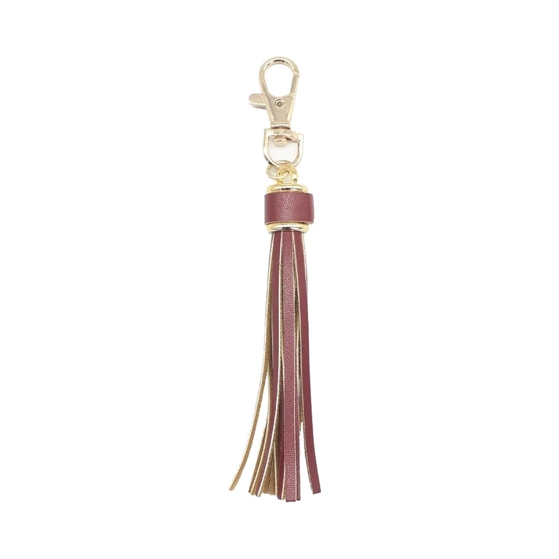 Retro Tassel Pu Leather Alloy Unisex Bag Pendant Keychain