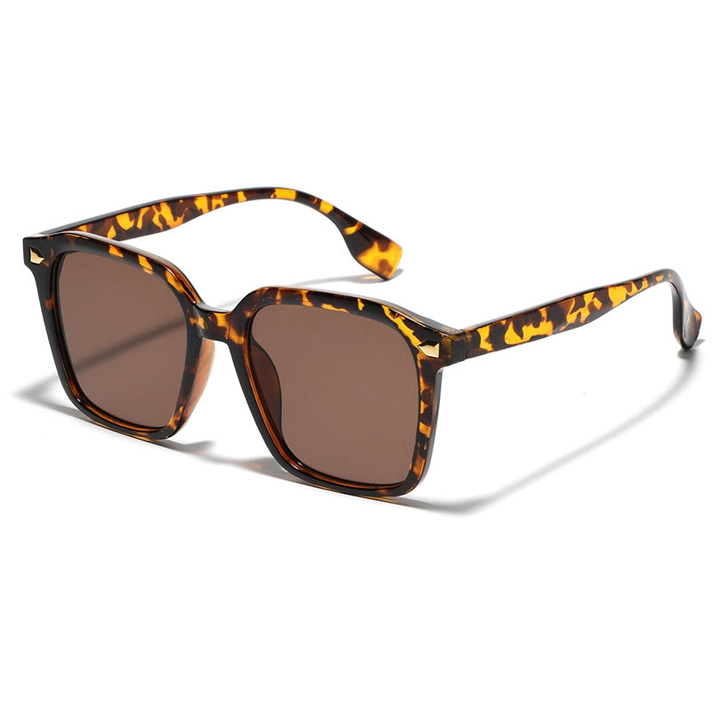 Vacation Classic Style Solid Color Ac Square Full Frame Women’s Sunglasses