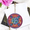 >SALE<A-Z 26 Letters Double Sided Special Shape Diamond Painting Keychain Pendant (F)