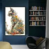 (Big Size)Flowers And Cats - 11CT Counted Cross Stitch - 40*60cm