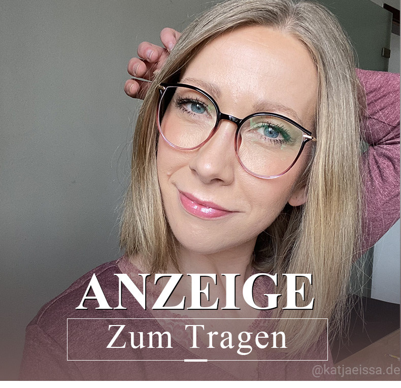 Yadejah Schwarz-Rot Cateye Brille