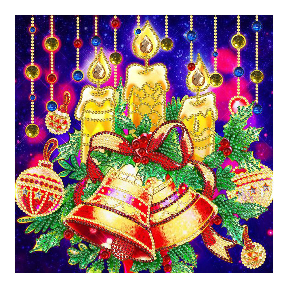 

Christmas Bell Candles - Special Shaped Diamond Painting - 30*30CM, 501 Original
