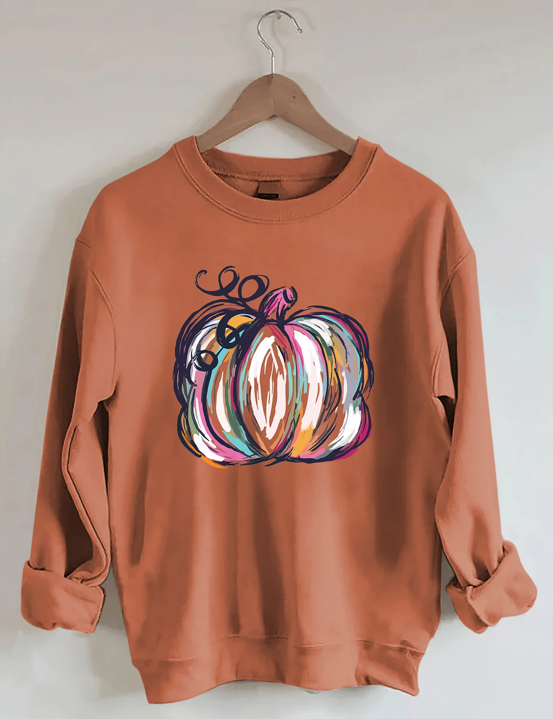 Watercolor Pumpkin Sweatshirt