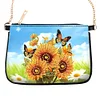 (US Local)Special Shape Sunflower Butterfly 5D DIY Diamond Painting Handbag for Art Craft