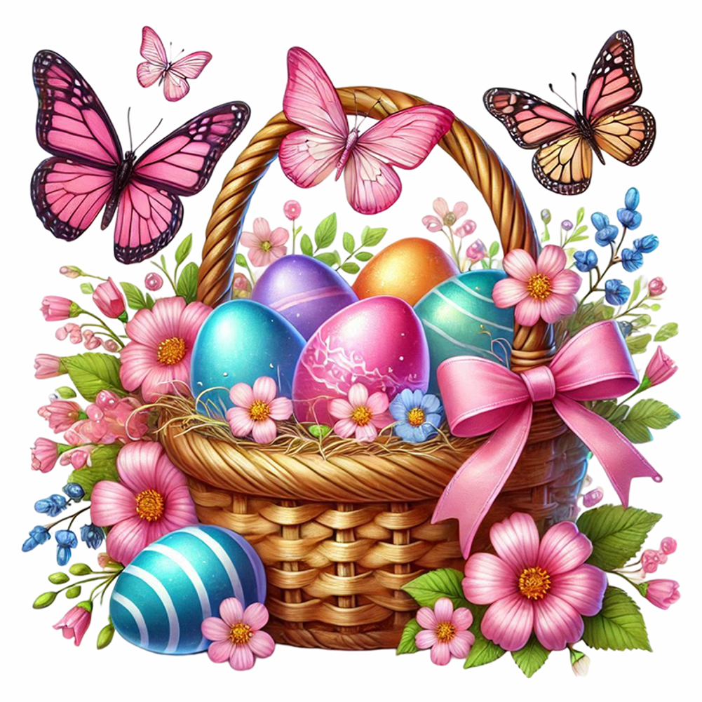 Easter Eggs 40*40cm(canvas) full round drill diamond painting