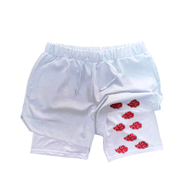 Men's Casual Drawstring Print Shorts