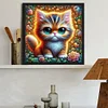 Diamond Painting-DIY Full Round Drill Cat