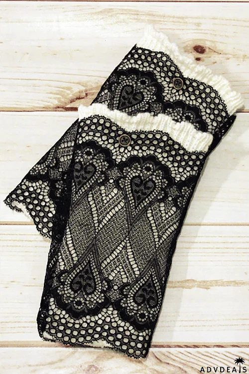Lace Layered Boot Cuffs