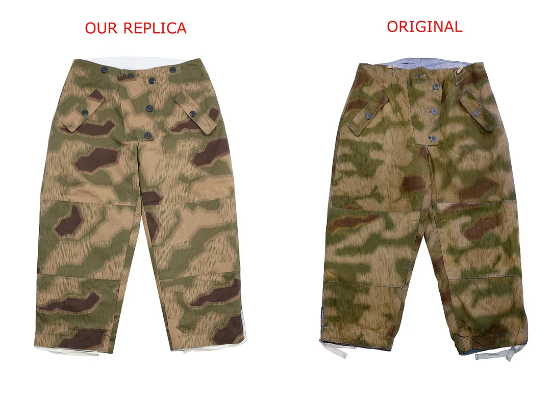   Reversible Winter Trousers In Marsh Sumpfsmuster 43 Camo German-Uniform