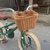 Bike Front Basket with Handles Cute Square Bicycle Basket for Kids Adult Bikes