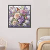 Peinture Diamant En Forme Spéciale De Rose Papillon-40*40CM
