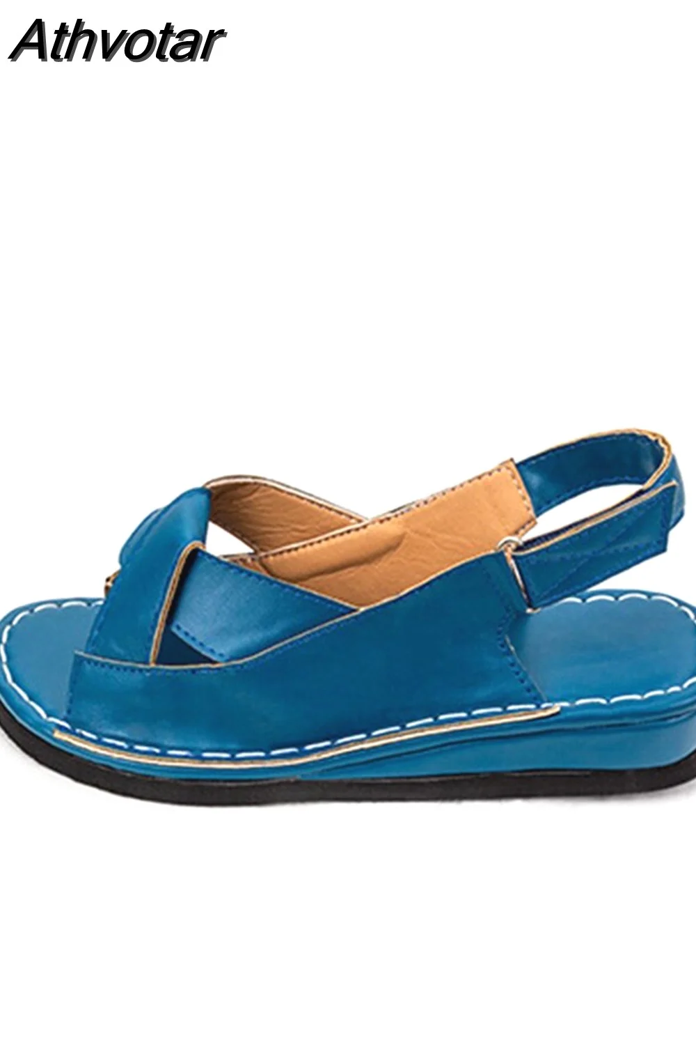 Athvotar Sandals Summer Female Shoes Women's Peep Toe Wedge Woman Comfortable Plus Size Female Platform Ladies New 2023 601-0