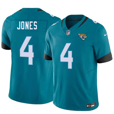 Men's Jacksonville Jaguars #4 Jarrian Jones Teal 2026 NFL Draft Vapor F.U.S.E. Limited Jersey