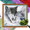 Wolf - 9CT Full Beaded Cross Stitch Kit(48x41cm)