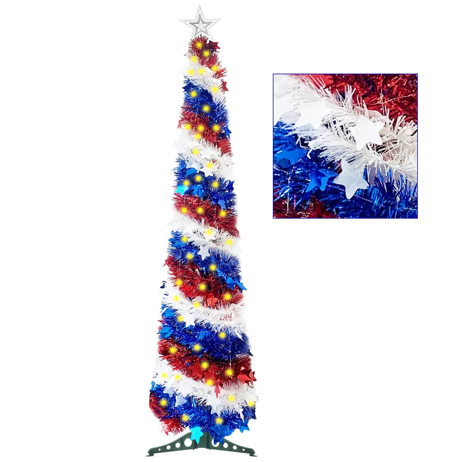 5ft Pop-Up Patriotic Tree