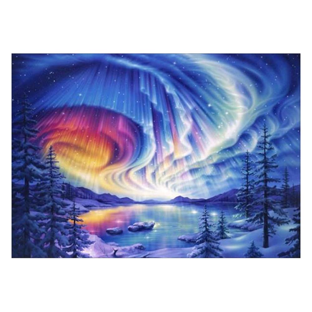 

30*40CM - Aurora - Round Drill Diamond Painting, 501 Original