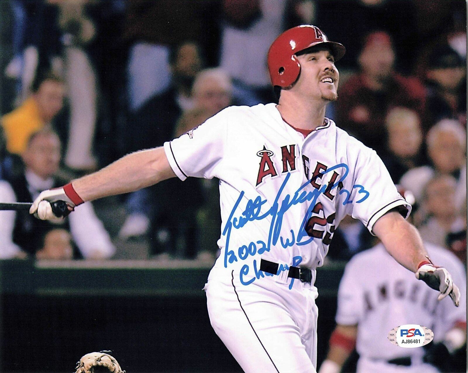 SCOTT SPIEZIO signed 8x10 Photo Poster painting PSA/DNA Los Angeles Angels Autographed